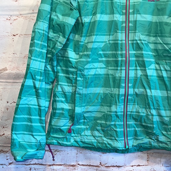 Mountain hardwear rain jacket shell green full zip READ water resistant small - Picture 3 of 15